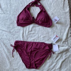 Bikini top and bottom.